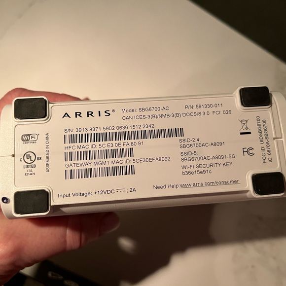 Arris surfboard model#sbg6700-ac. Cable modem & WiFi router.Box has been opened - Picture 4 of 6